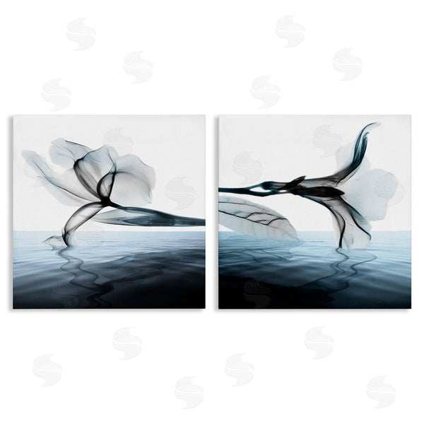 stupell industries Albert Koetsier | Contrast Black & Blue Blooms Wall Art