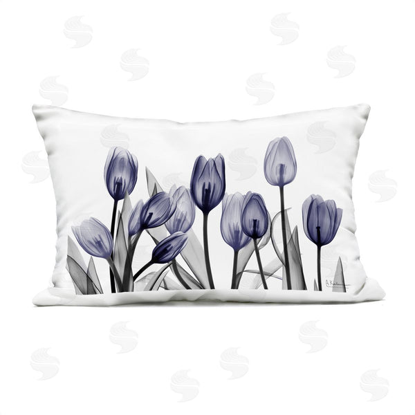 Stupell Industries Albert Koetsier | Dramatic Dusk Blue Tulips Printed Throw Pillow