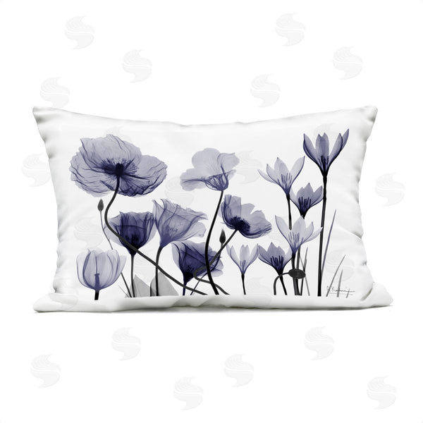 Stupell Industries Albert Koetsier | Dusk Delight Blue Florals Printed Throw Pillow