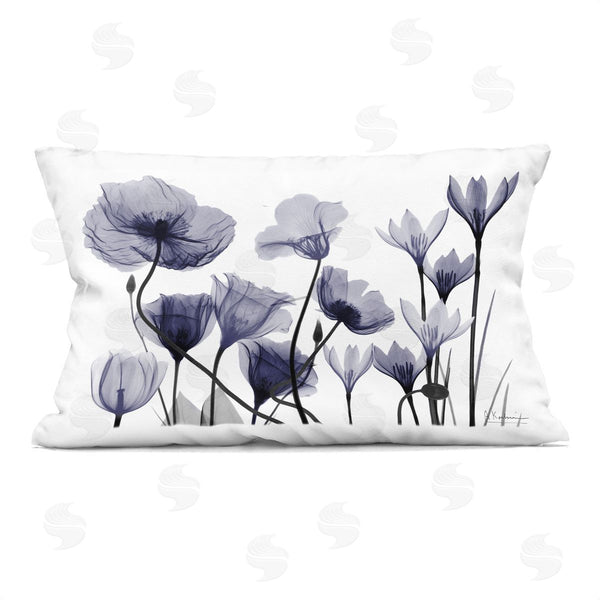 stupell industries Albert Koetsier | Dusk Delight Blue Florals Printed Throw Pillow