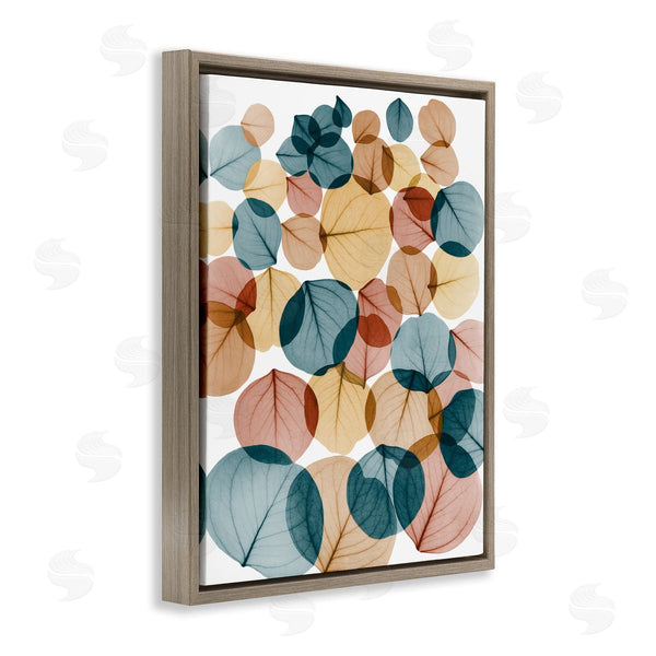 Stupell Industries Albert Koetsier | Eucalyptus Leaves Translucent Blue Yellow Orange Botanicals Wall Art