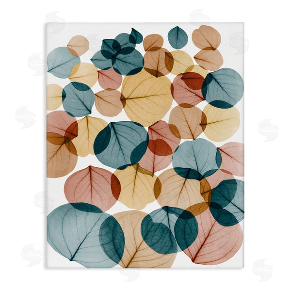 stupell industries Albert Koetsier | Eucalyptus Leaves Translucent Blue Yellow Orange Botanicals Wall Art