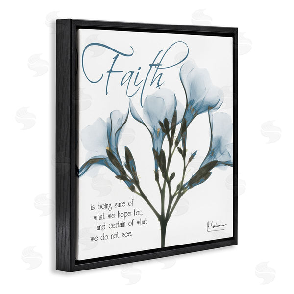 Stupell Industries Albert Koetsier | Faith Phrase Flower Silhouette