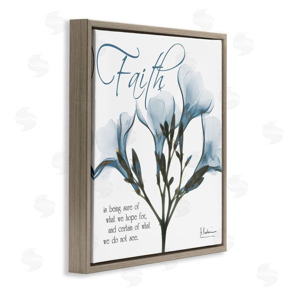 Stupell Industries Albert Koetsier | Faith Phrase Flower Silhouette