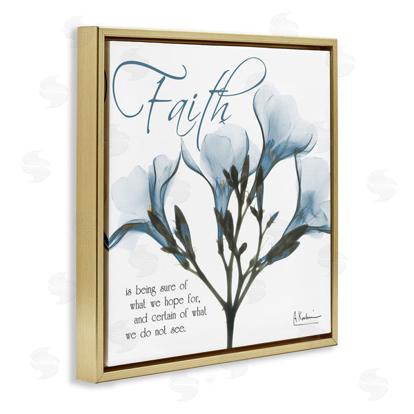 Stupell Industries Albert Koetsier | Faith Phrase Flower Silhouette