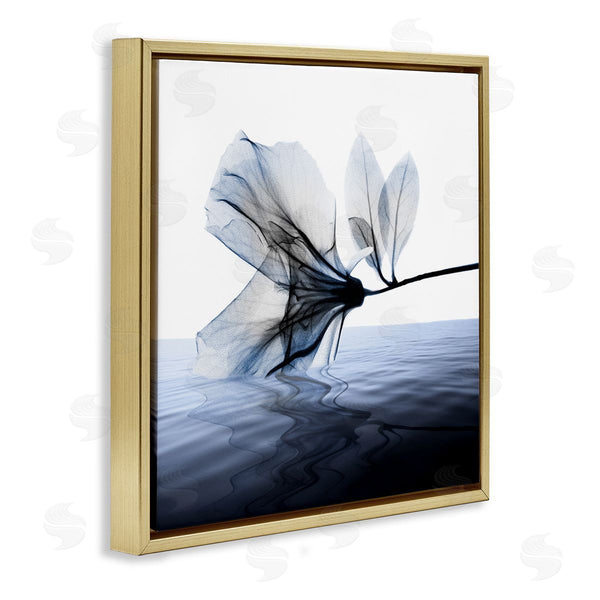 Stupell Industries Albert Koetsier | Flower Touching Water Blue Photograph