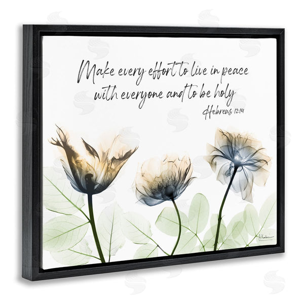 Stupell Industries Albert Koetsier | Live In Peace Floral Wall Art