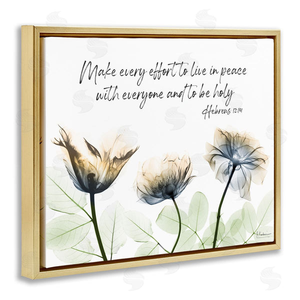 Stupell Industries Albert Koetsier | Live In Peace Floral Wall Art