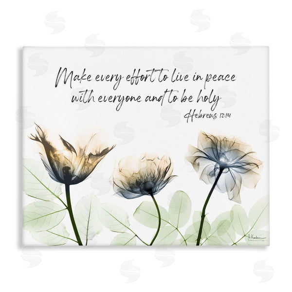 stupell industries Albert Koetsier | Live In Peace Floral Wall Art