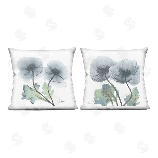 stupell industries Albert Koetsier | Luminous Sapphire Florals Printed Throw Pillow Set