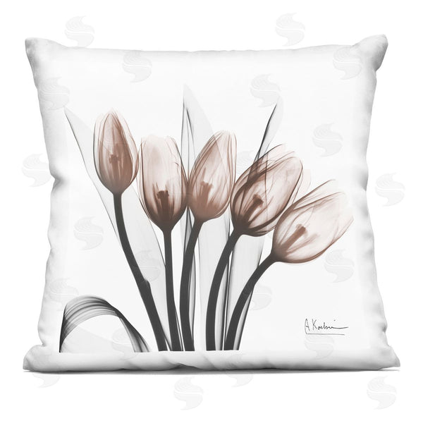 stupell industries Albert Koetsier | Modern Lined Up Tulips Printed Throw Pillow