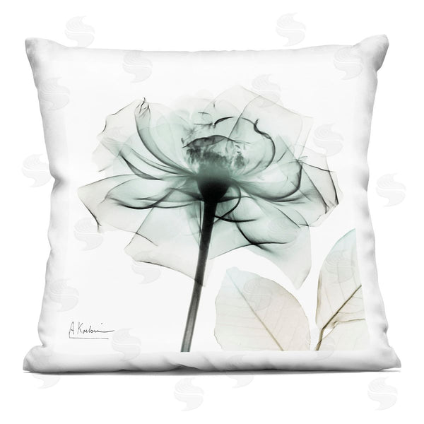 stupell industries Albert Koetsier | Muted Emerald Rose Printed Throw Pillow