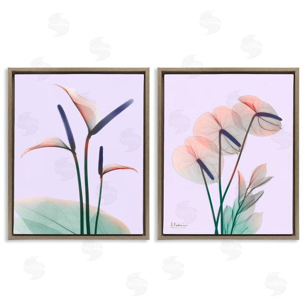 Stupell Industries Albert Koetsier | Neon Reeds Purple Green Flower Design Wall Art