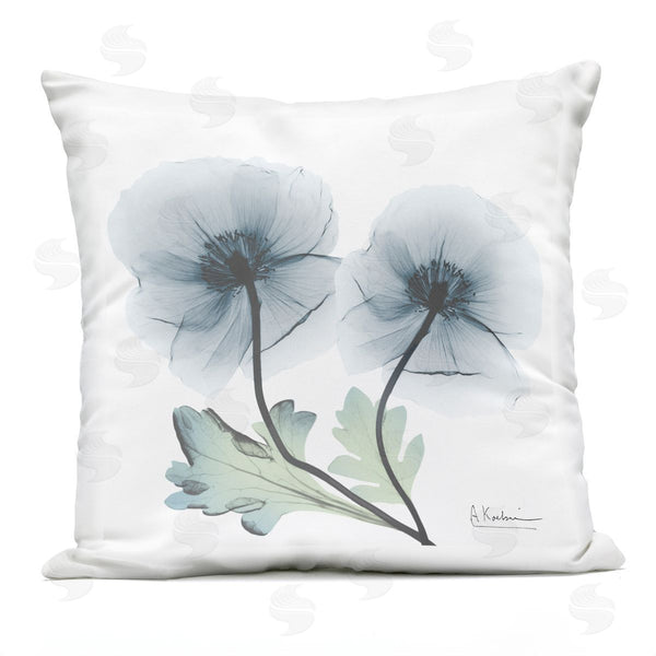 Stupell Industries Albert Koetsier | Sapphire Flower Duo Printed Throw Pillow