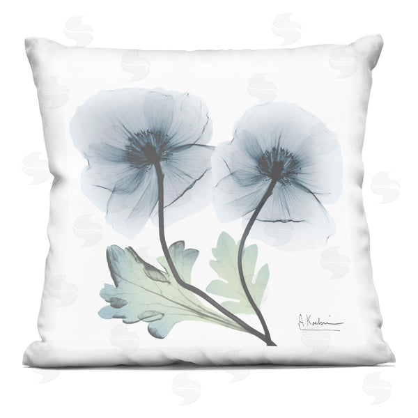 stupell industries Albert Koetsier | Sapphire Flower Duo Printed Throw Pillow