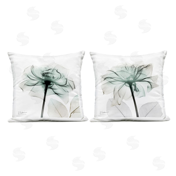 Stupell Industries Albert Koetsier | Serene Emerald Rose Printed Throw Pillow Set