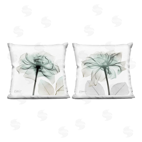 stupell industries Albert Koetsier | Serene Emerald Rose Printed Throw Pillow Set