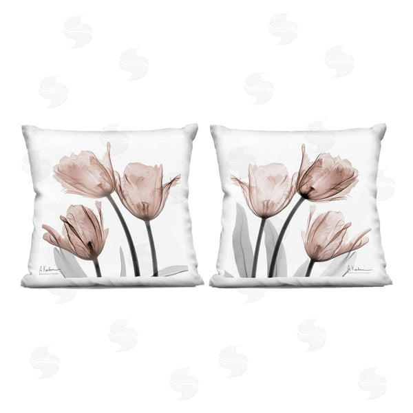 stupell industries Albert Koetsier | Translucent Blooming Tulips Printed Throw Pillow Set