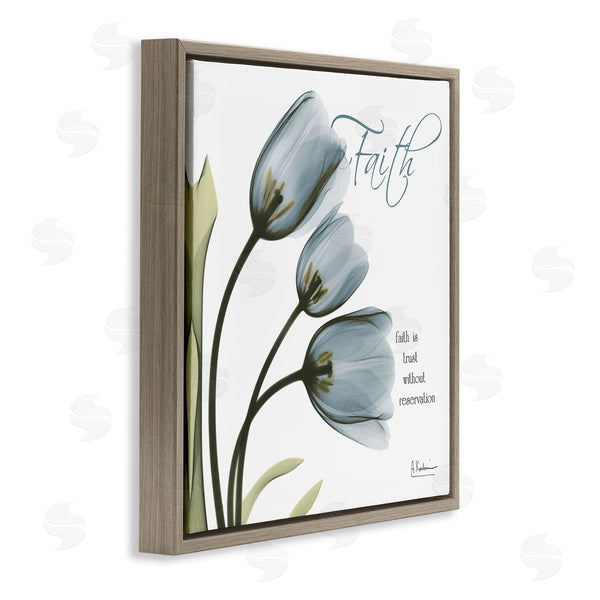Stupell Industries Albert Koetsier | Tulip Silhouettes With Faith Quote Wall Art