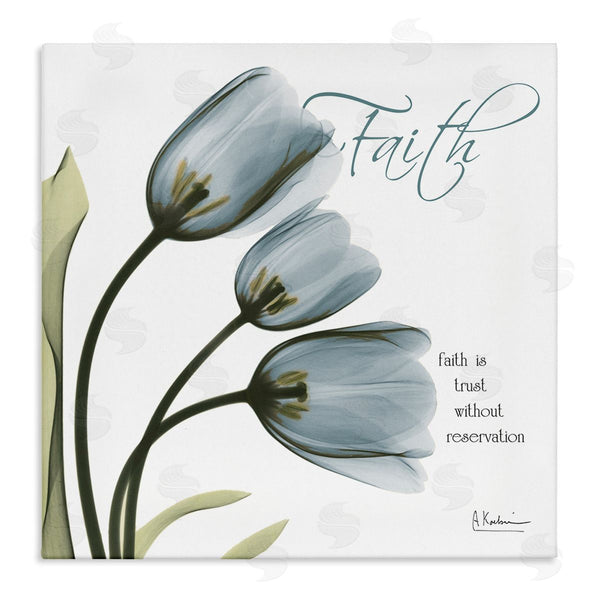 stupell industries Albert Koetsier | Tulip Silhouettes with Faith Quote Wall Art