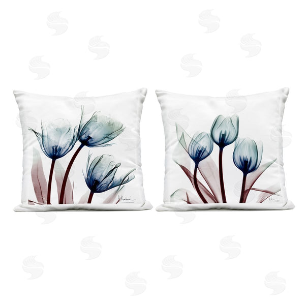 Stupell Industries Albert Koetsier | Vibrant Blue Tulips Printed Throw Pillow Set