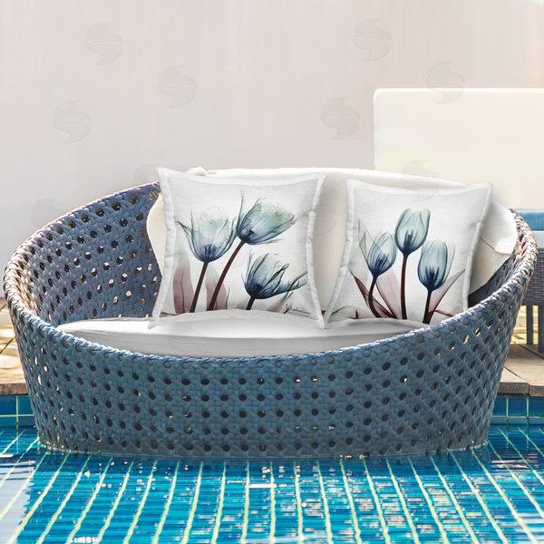 Stupell Industries Albert Koetsier | Vibrant Blue Tulips Printed Throw Pillow Set