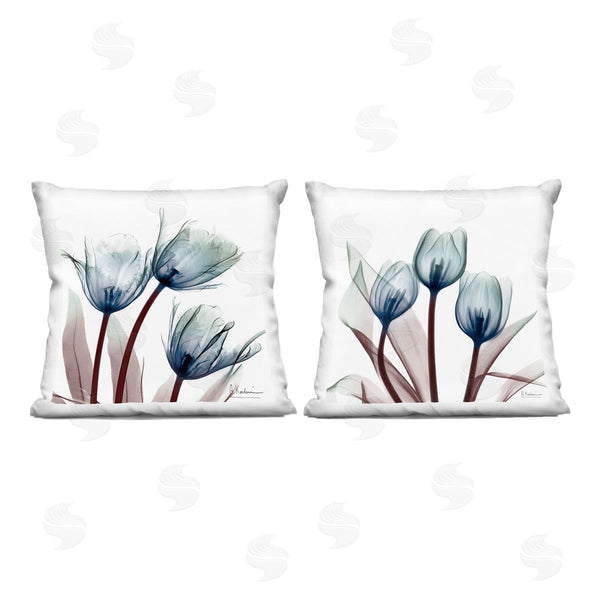 stupell industries Albert Koetsier | Vibrant Blue Tulips Printed Throw Pillow Set