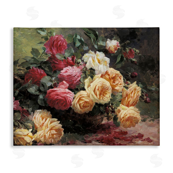 stupell industries Albert-Tibulle Furcy de Lavault | Vintages Roses Still Life