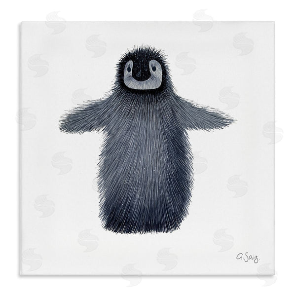 stupell industries Ale Saiz Studio | Adorable Baby Penguin Bird Arctic Animal Illustration Wall Art