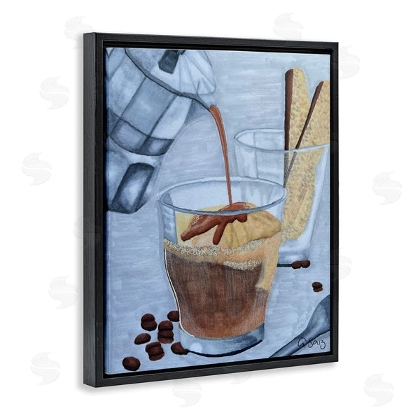 Stupell Industries Ale Saiz Studio | Decadent Dessert Espresso Pour Wall Art