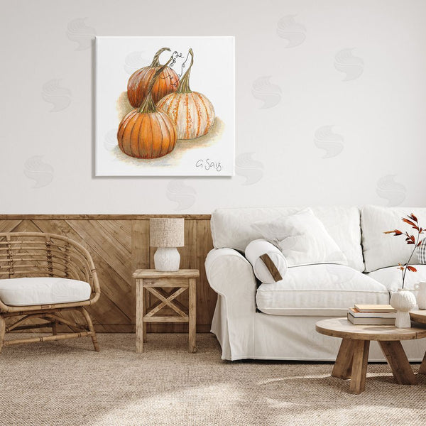 Stupell Industries Ale Saiz Studio | Detailed Autumn Pumpkins Gourds Still Life Illustration Wall Art