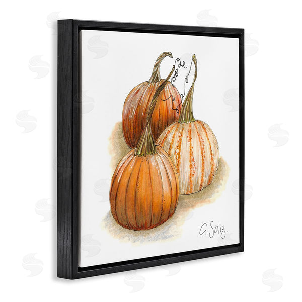 Stupell Industries Ale Saiz Studio | Detailed Autumn Pumpkins Gourds Still Life Illustration Wall Art