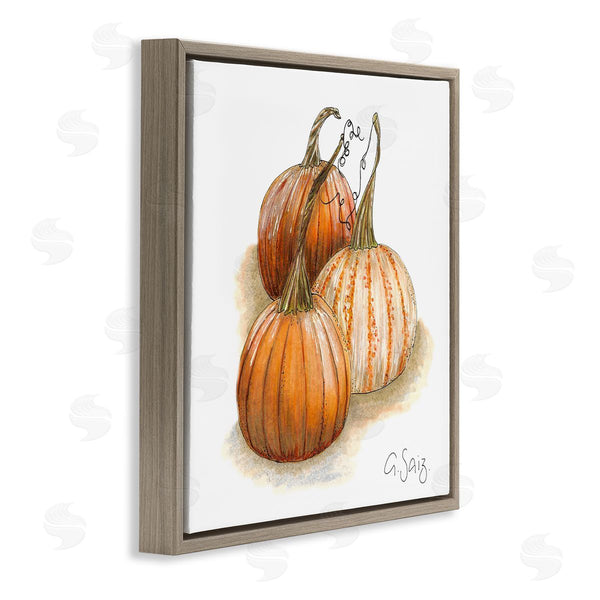 Stupell Industries Ale Saiz Studio | Detailed Autumn Pumpkins Gourds Still Life Illustration Wall Art