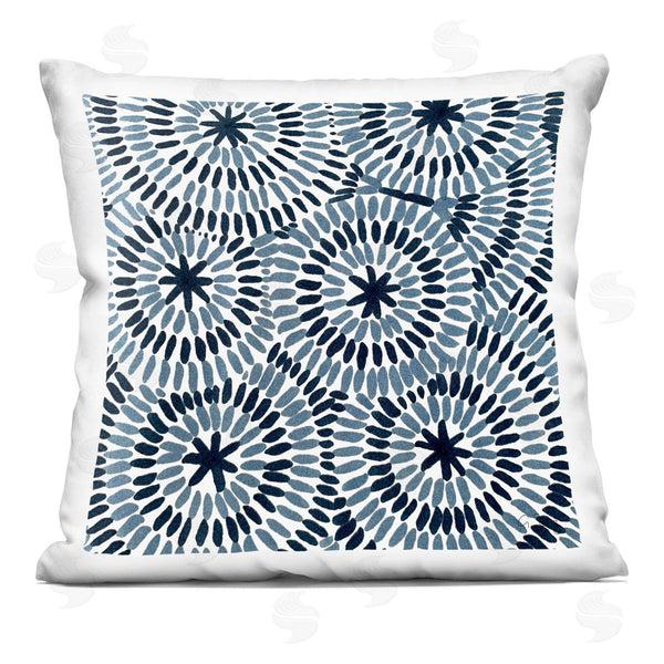 stupell industries Ale Saiz Studio | Geometric Circles Layered Abstract Pattern Printed Throw Pillow