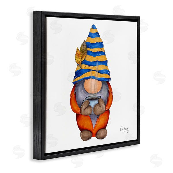 Stupell Industries Ale Saiz Studio | Gnome Steaming Coffee Cup Drink Wall Art