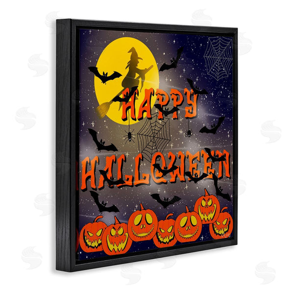 Stupell Industries Ale Saiz Studio | Halloween Witch Scene Wall Art