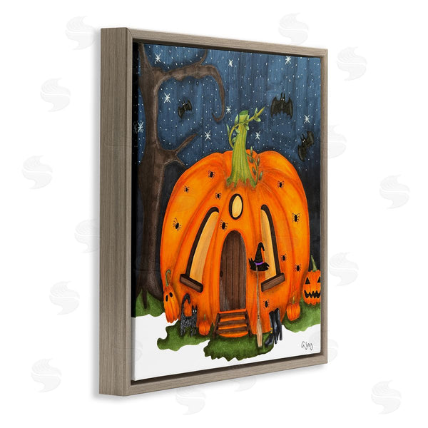 Stupell Industries Ale Saiz Studio | Pumpkin House In Woods Wall Art