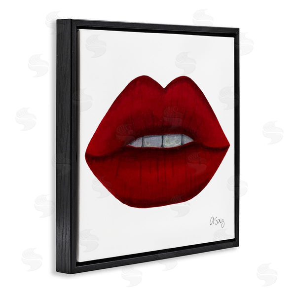 Stupell Industries Ale Saiz Studio | Red Lips On White Wall Art