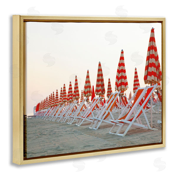 Stupell Industries Aledanda | Beach Chairs And Umbrellas