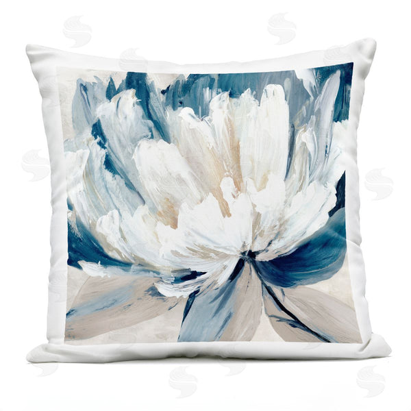 Stupell Industries Alex Black | Abstract Curving Petals Printed Throw Pillow