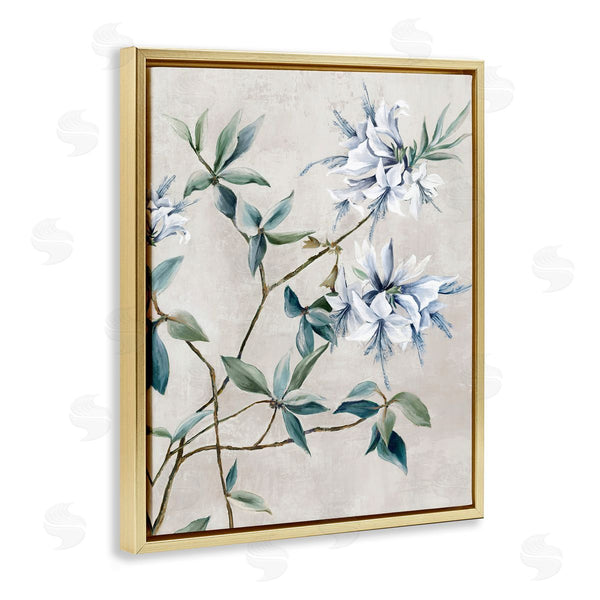 Stupell Industries Alex Black | Clusters Of White Flowers