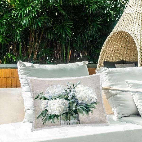 Stupell Industries Alex Black | Full Hydrangeas In White