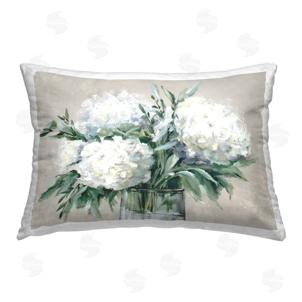 stupell industries Alex Black | Full Hydrangeas in White