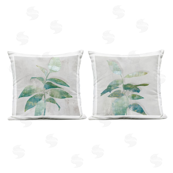 Stupell Industries Alex Black | Rustic Minimal Blooms Printed Throw Pillow Set