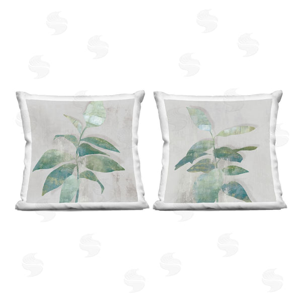 stupell industries Alex Black | Rustic Minimal Blooms Printed Throw Pillow Set