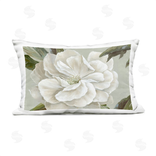 Stupell Industries Alex Black | White Rose Floret Printed Throw Pillow