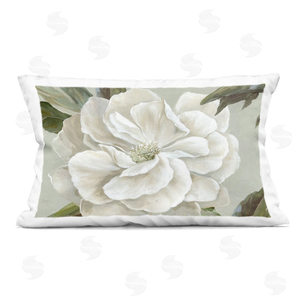 stupell industries Alex Black | White Rose Floret Printed Throw Pillow