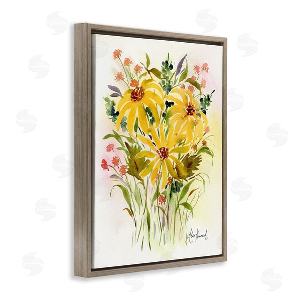 Stupell Industries Alexandria Gilbert Kincaid | Abstract Daisy Bunches Wall Art