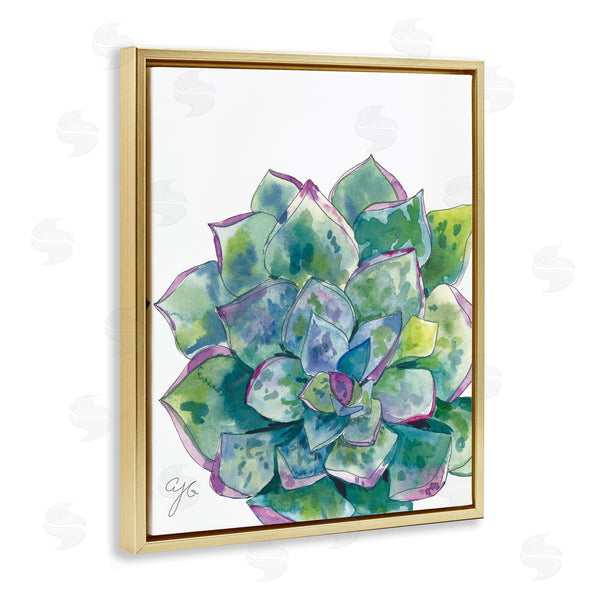 Stupell Industries Alexandria Gilbert Kincaid | Abstract Succulent Watercolor