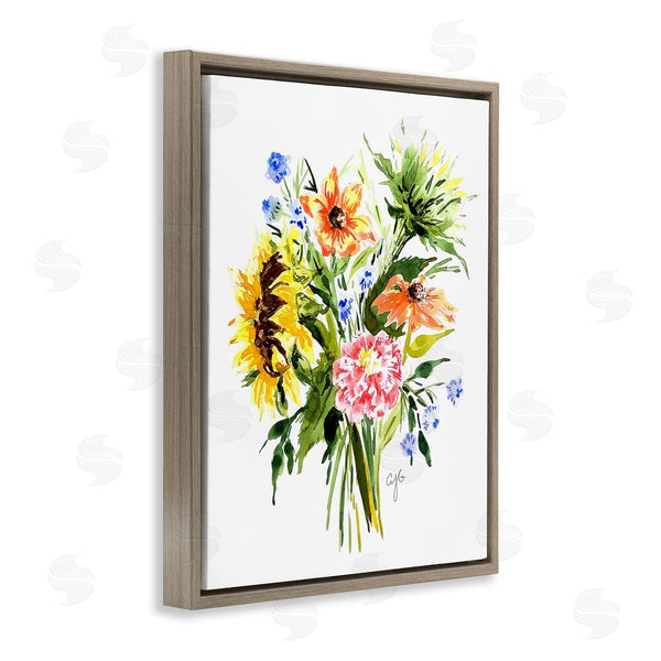 Stupell Industries Alexandria Gilbert Kincaid | Country Bunches Bouquet Wall Art